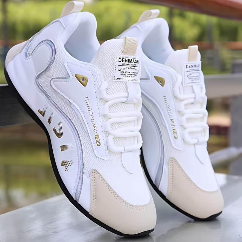 Men's Colorblock Breathable Low-Top Running Sneakers