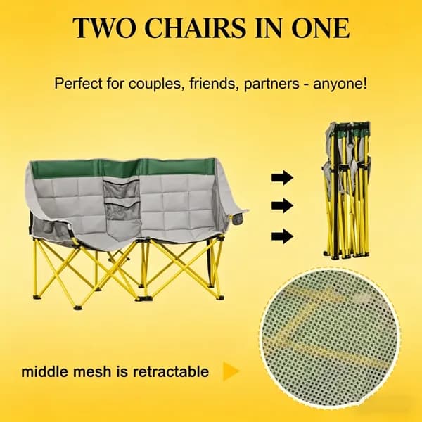 Foldable Double Camping Chair