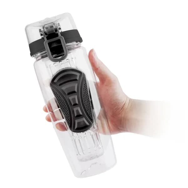 32 oz Fruit Infuser Sports Water Bottle with Flip Lid
