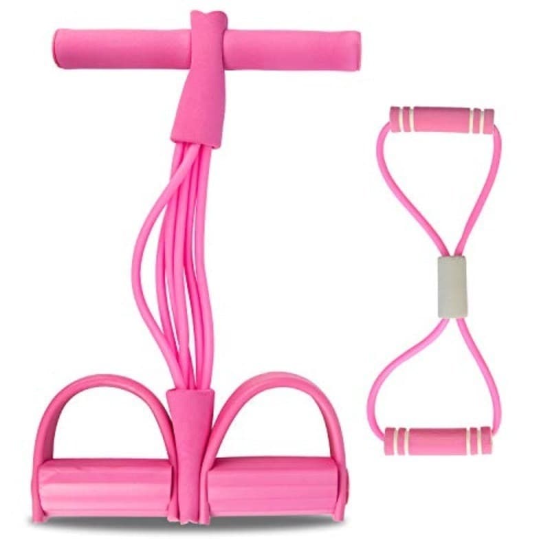 Multi-Function Tension Rope 6Tube Gym Fitness Foot Pedal Exerciser Pull Band New