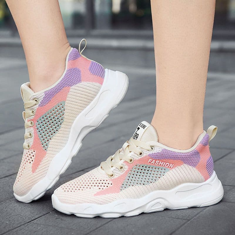 Women's Colorblock Lightweight Walking & Running Sneakers