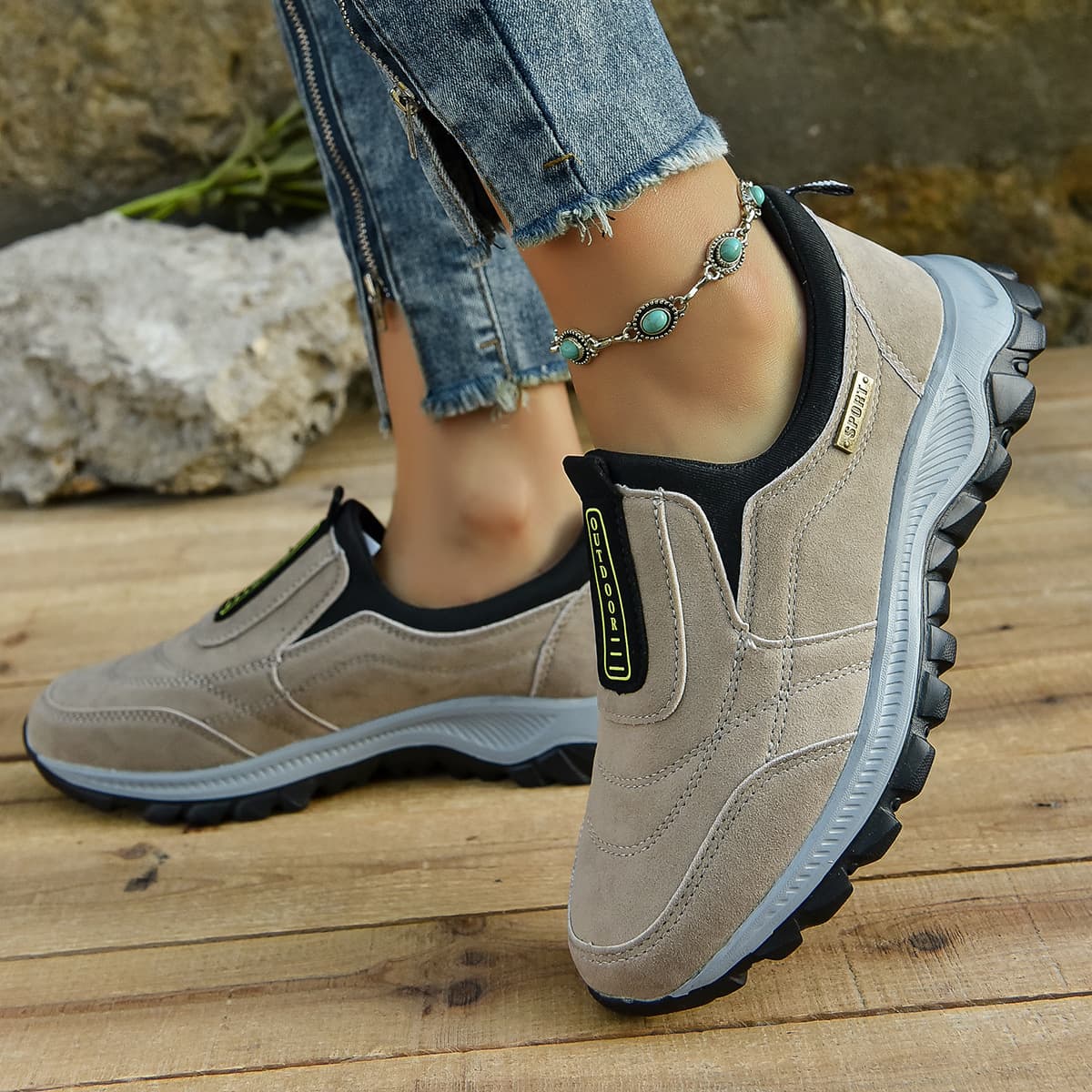 Women's Slip-On Walking & Running Sneakers
